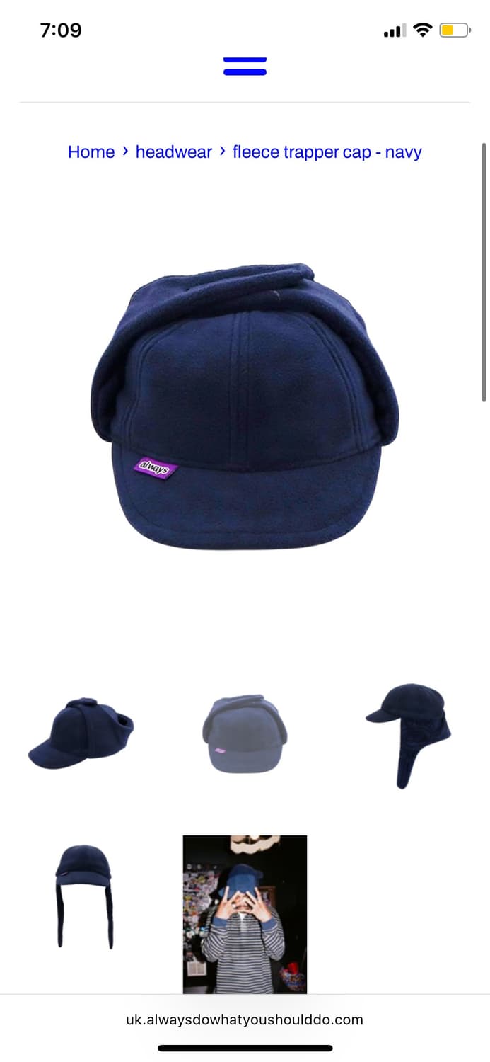 always do what you should do 플리스 캡 상품이미지2