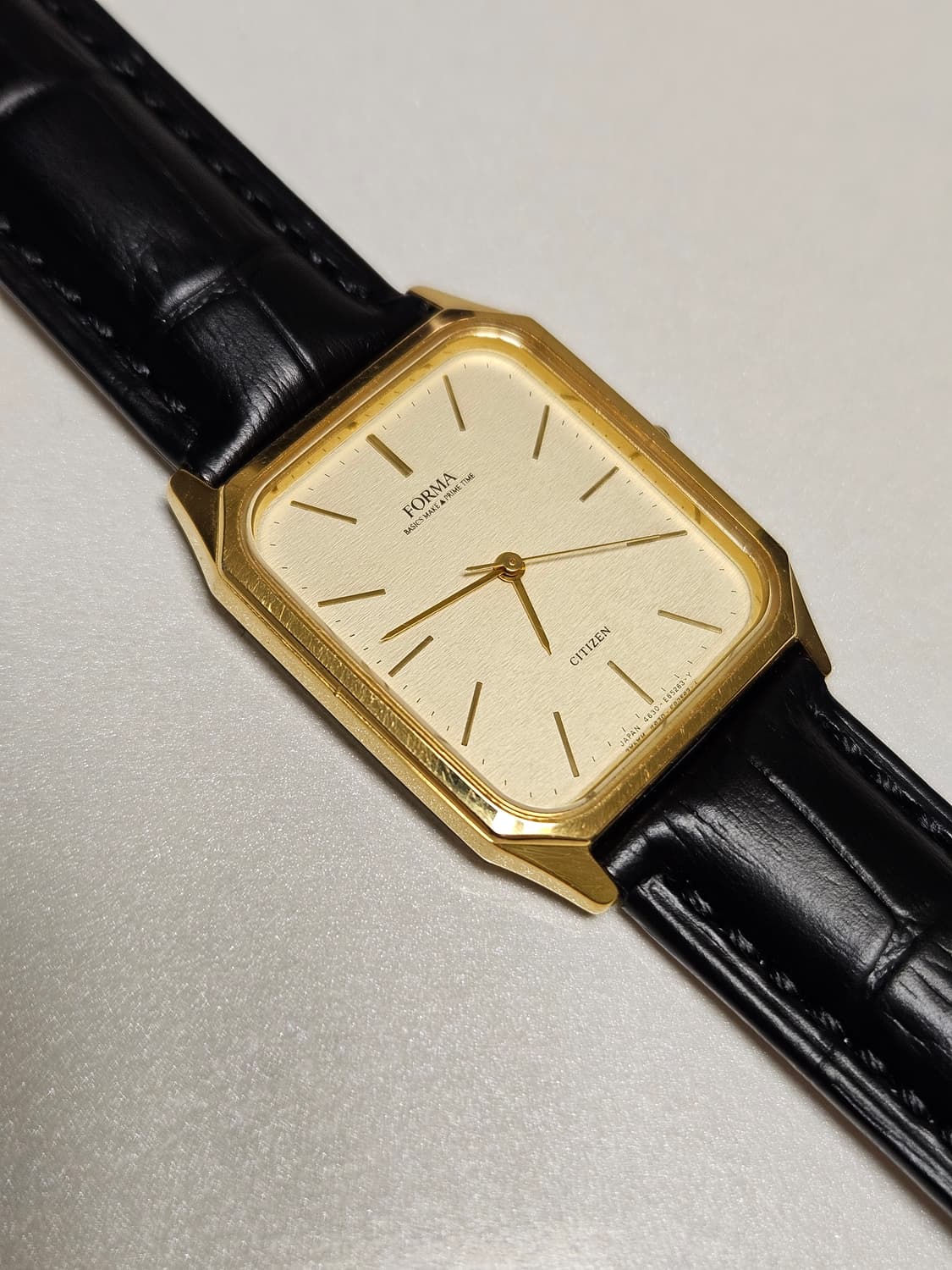빈티지 시티즌 포르마 금장 가죽 시계 상품이미지1