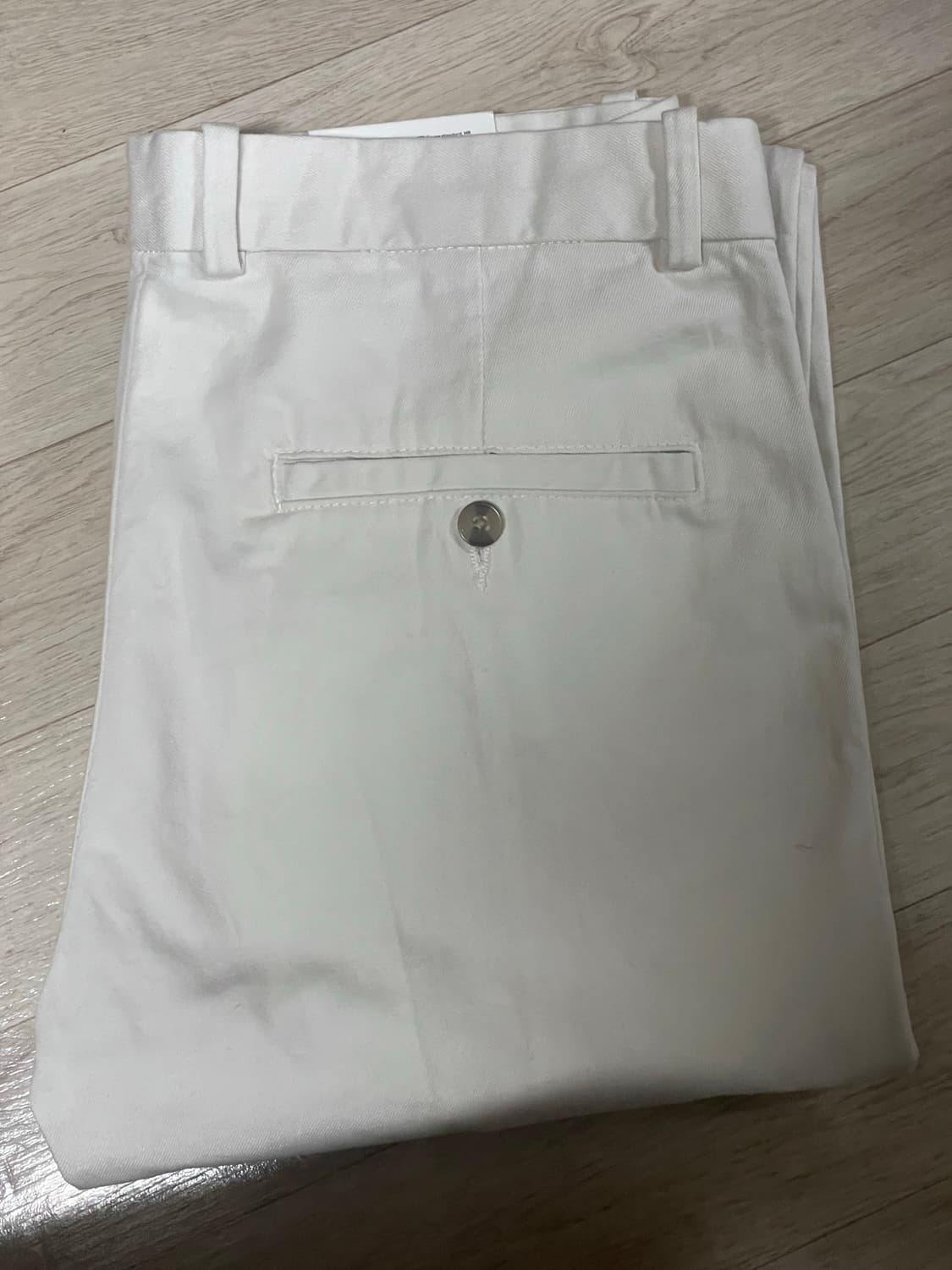 H&M 레귤러핏 크리스 레그 치노 팬츠 화이트 31 새상품 상품이미지2
