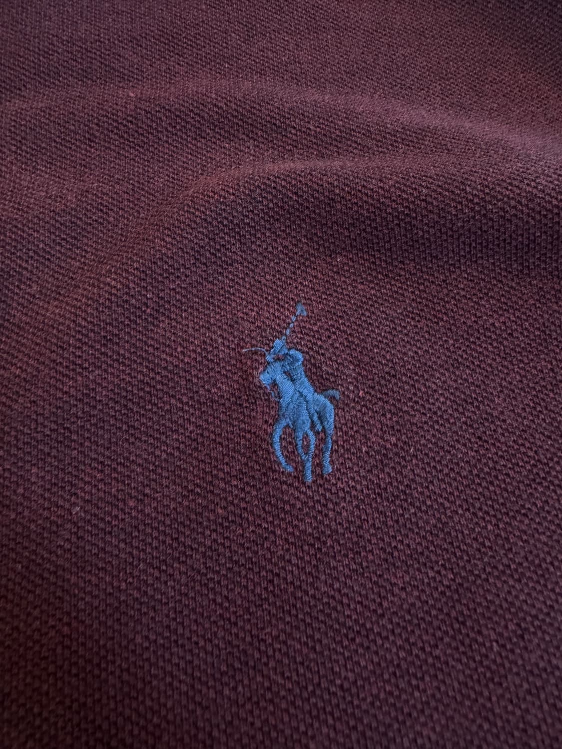  (2XL)폴로 랄프로렌 긴팔 카라티 버건디 상품이미지3