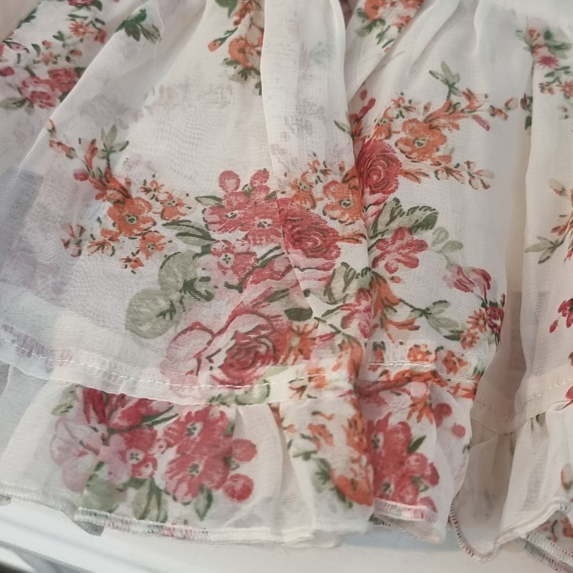 플라워 패턴 캉캉 스커트 프릴 치마 상품이미지5