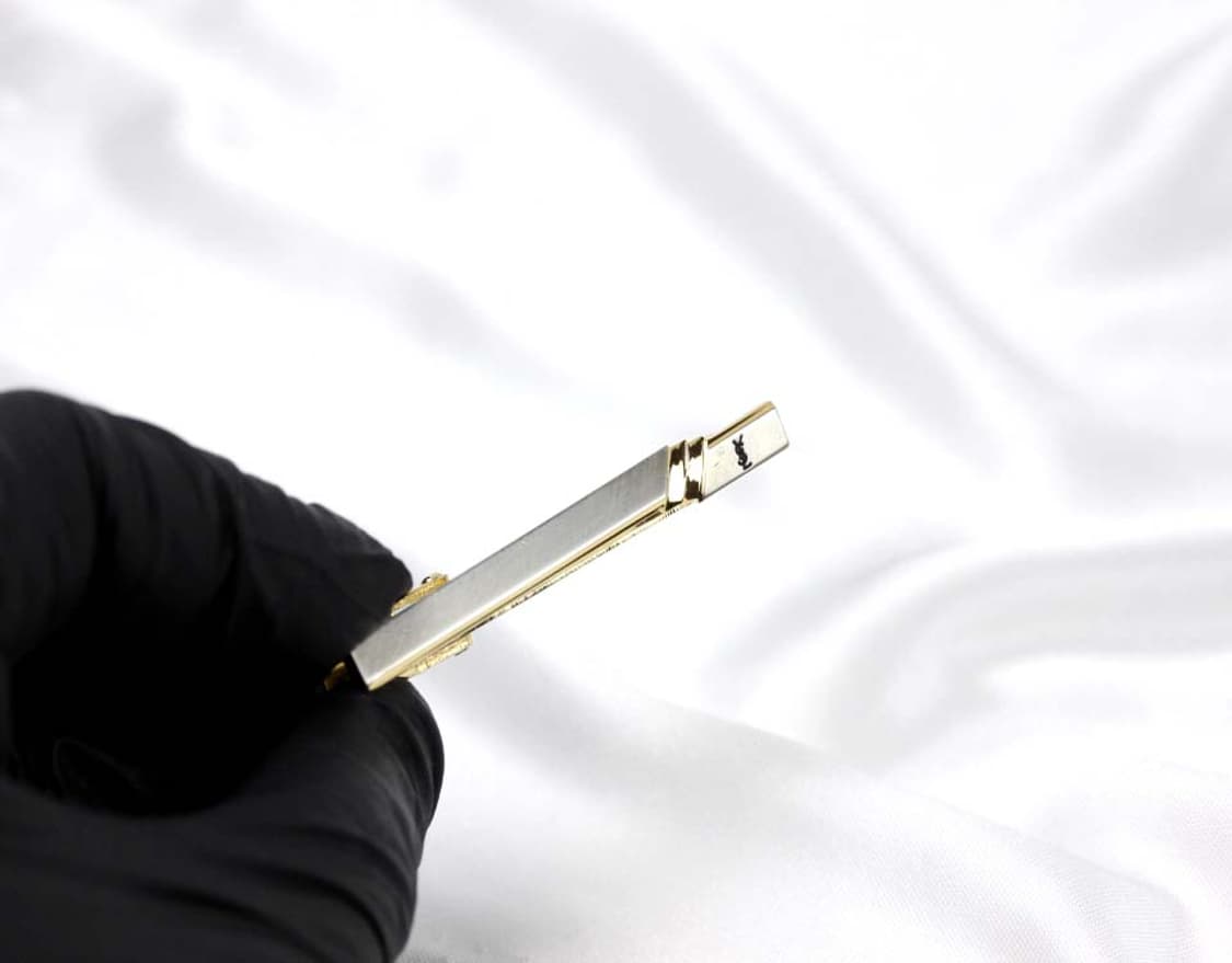 입생로랑 B+등급 5cm 남자 명품 넥타이핀 빈티지 상품이미지6