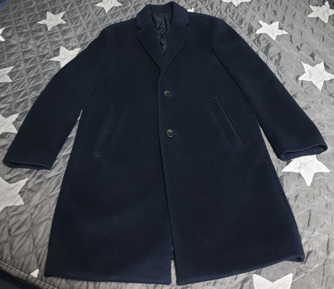 마인드브릿지 안감누빔 울혼방 코트 네이비 (95) 상품이미지1