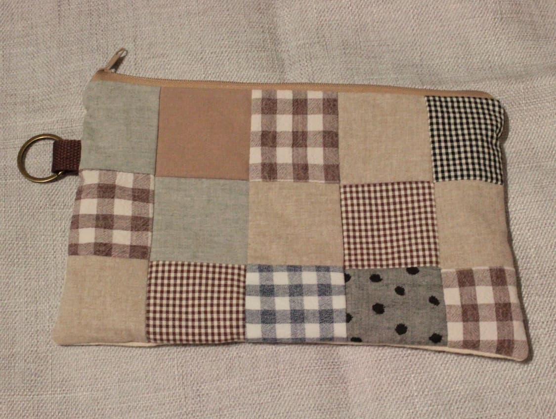 핸드메이드 패치워크 지퍼 파우치 상품이미지2