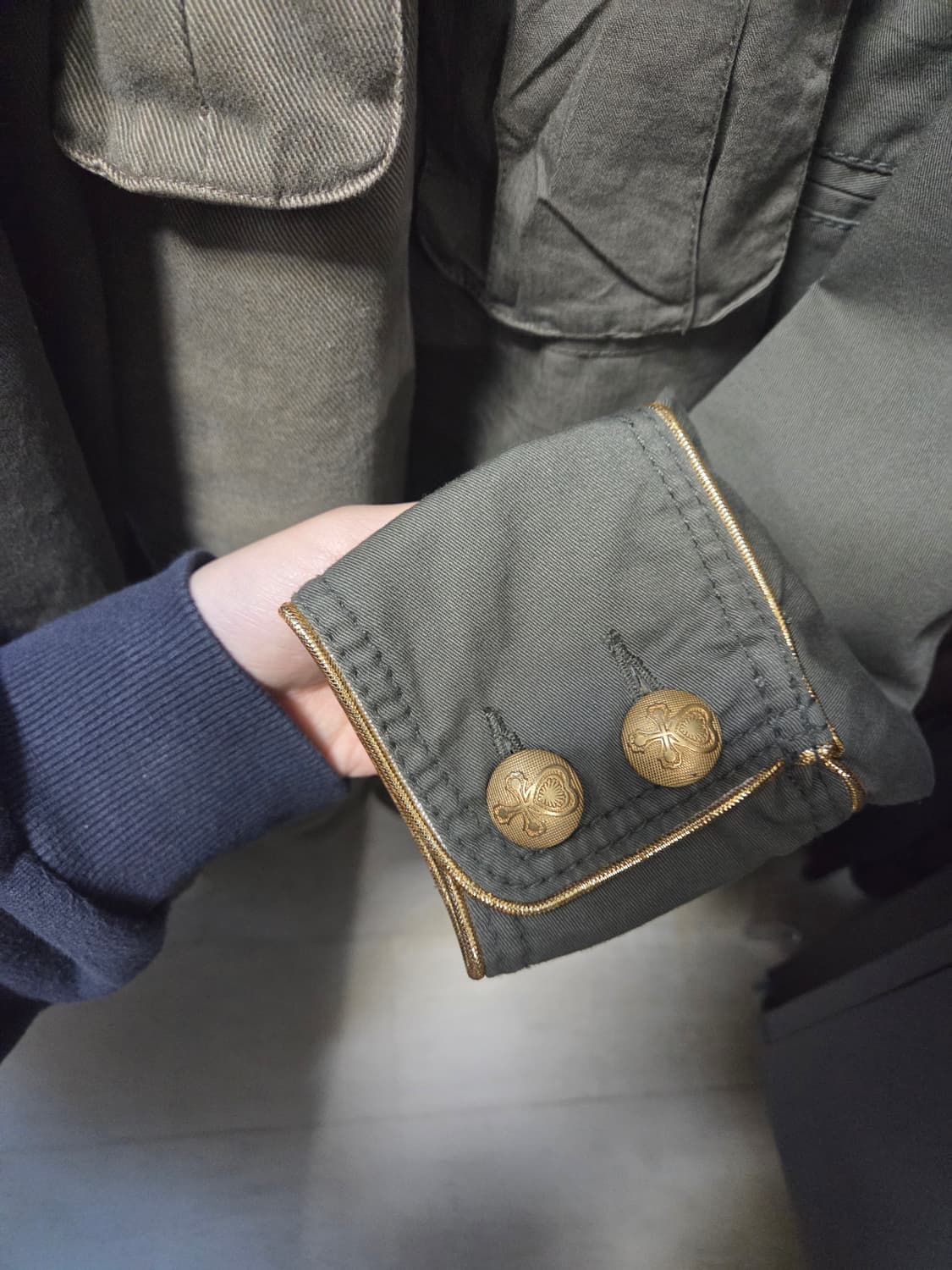 나폴레옹 카키 자켓 갸루y2k 상품이미지4