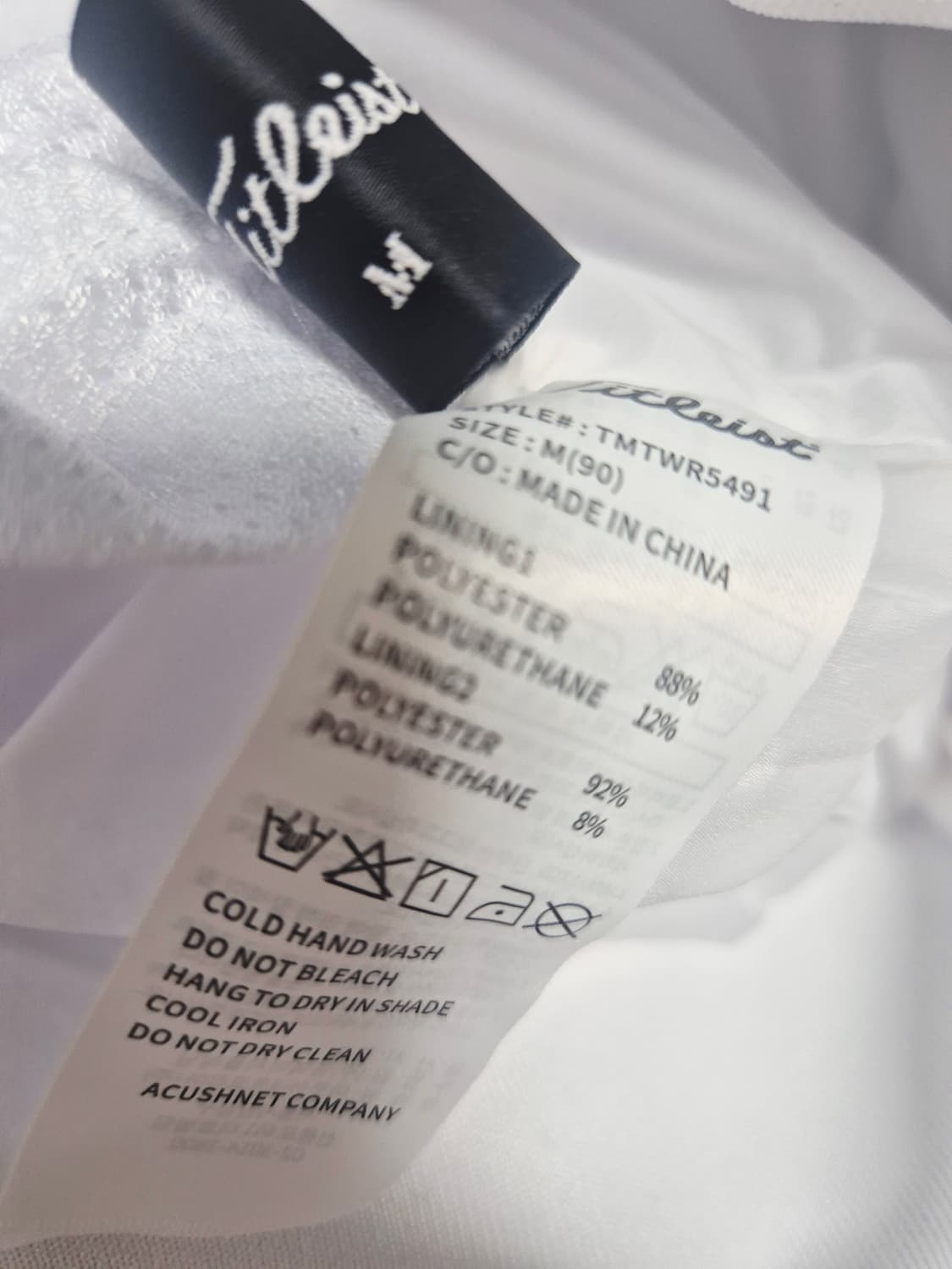 새상품)타이틀리스트바람막이 타이틀골프점퍼 상품이미지6