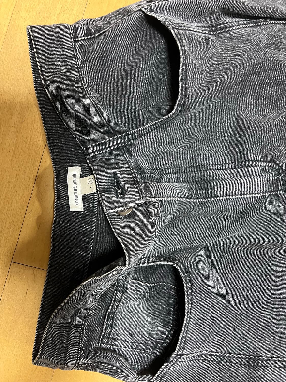 코이세이오 suu 로고 워시드 흑청 데님 진 2 상품이미지9
