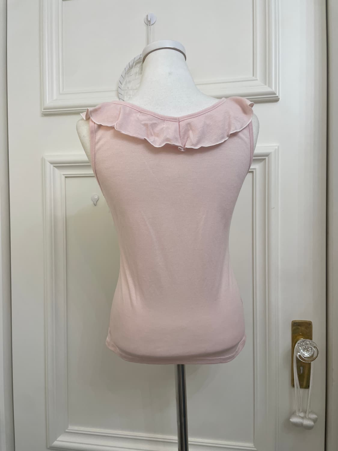 pink bow point crop cardigan&ruffle shir 상품이미지9