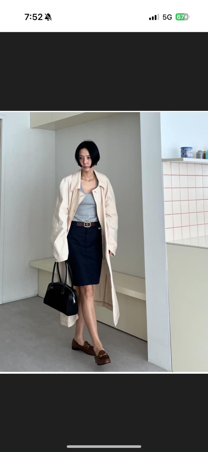 오버듀플레어 김나영트렌치 새상품 상품이미지2