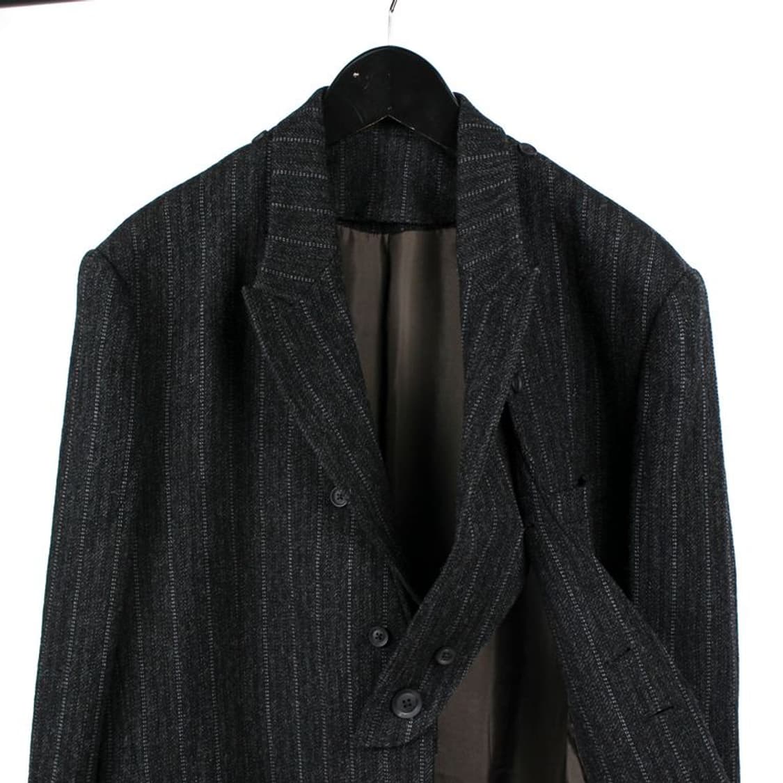 새상품 요지야마모토 뿌르옴므 JK 프린팅 울 롱자켓 3size 상품이미지5