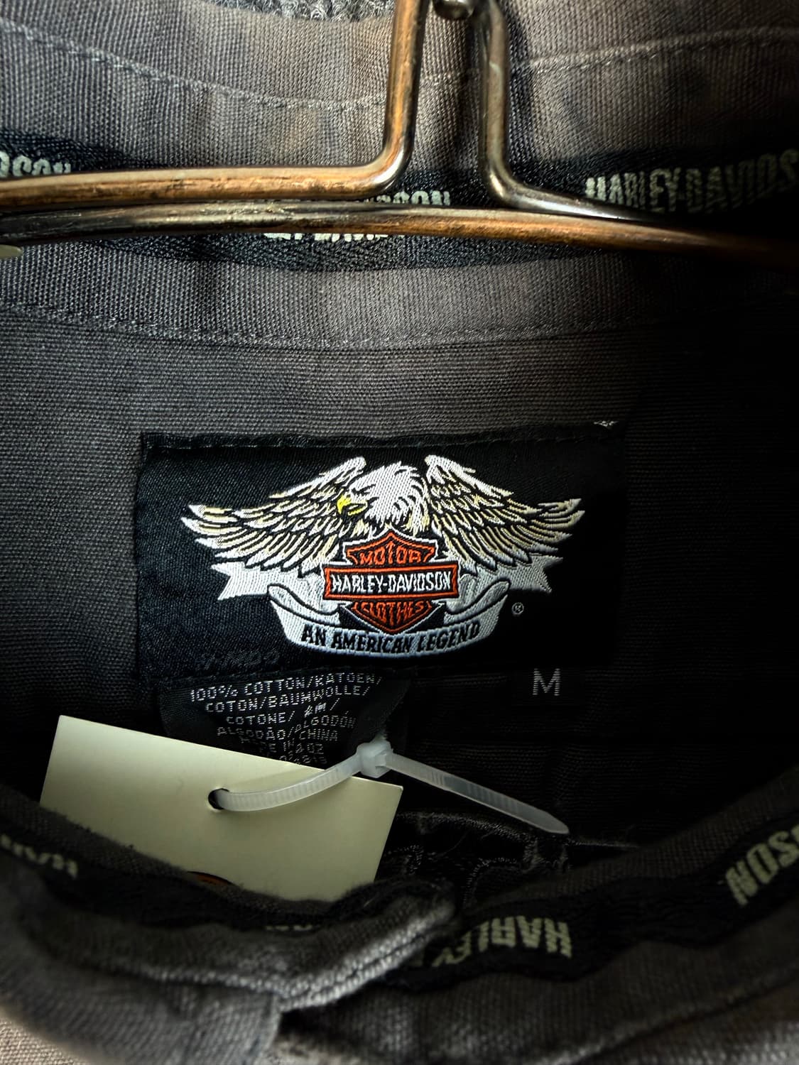할리데이비슨 스컬 데님 베스트 상품이미지5