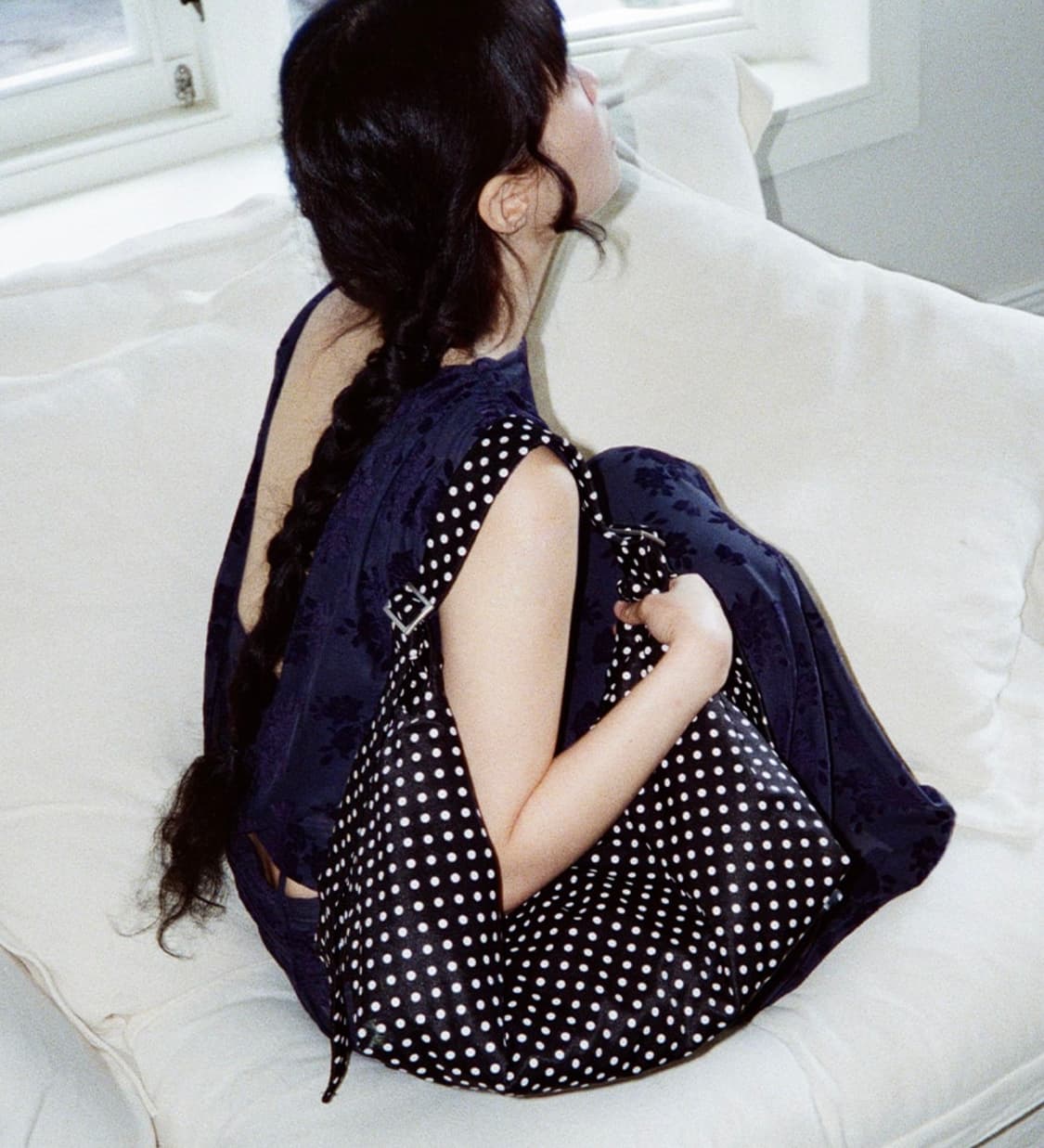 얀시시 필로우 보트백 도트가방 상품이미지2