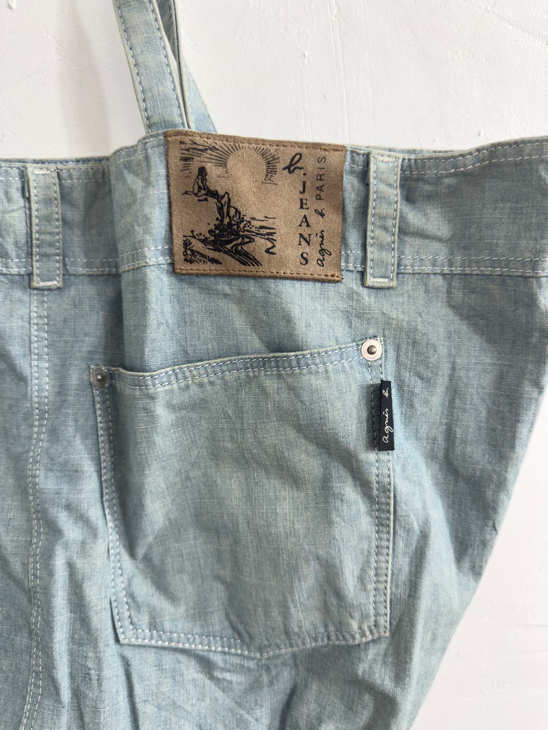 agnes b denim bag 상품이미지4