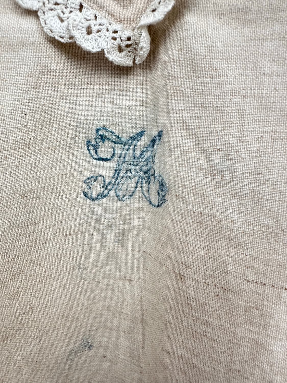 1900’s French Antique Linen 🇫🇷 그랑파 슈미즈 상품이미지7