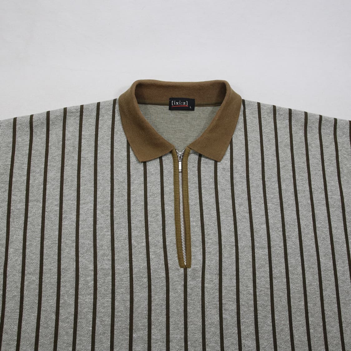 (착용컷) ixi:z 카라 집업 티셔츠 (남성용 100) 상품이미지4