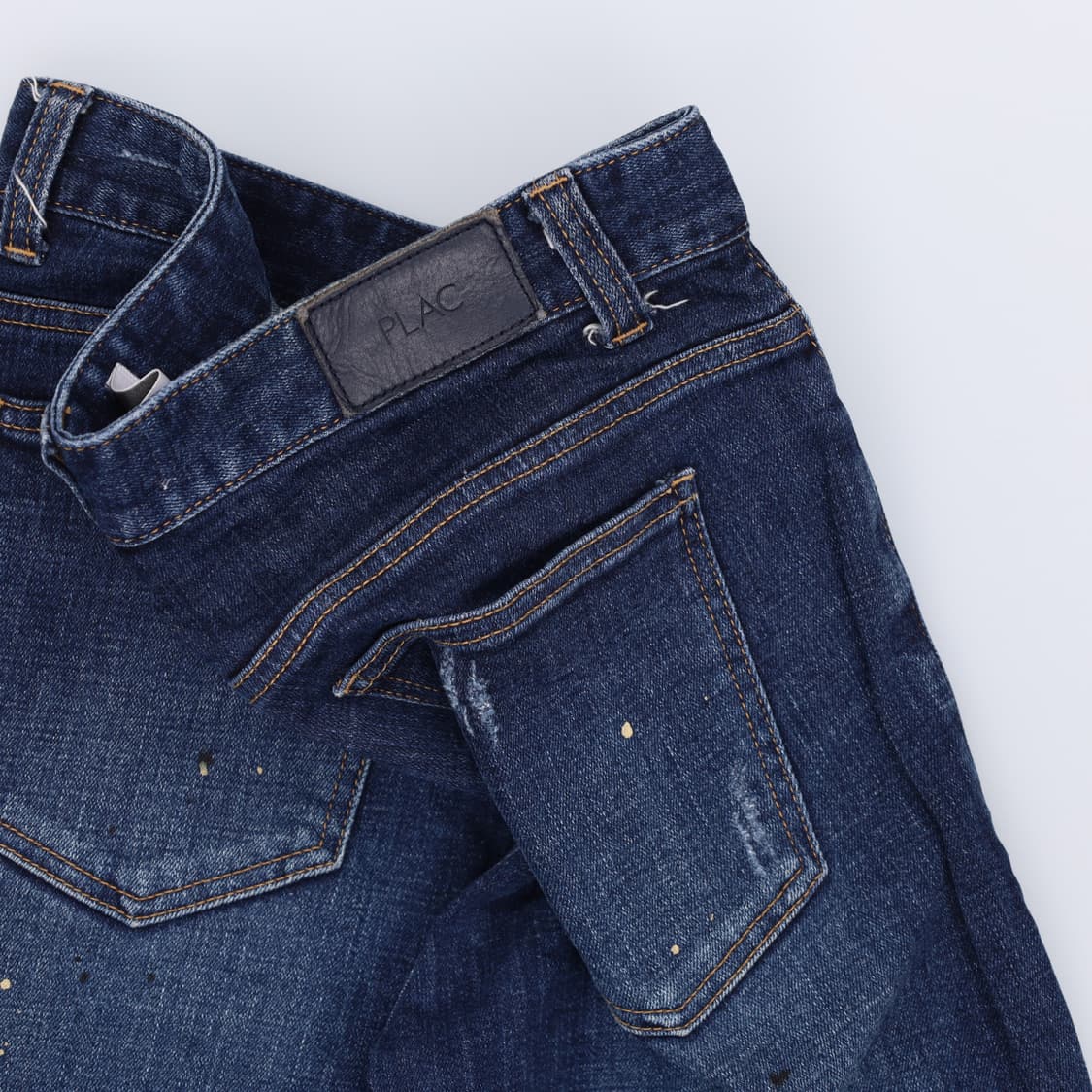 [31] 플랙 크롭 워싱 진청 데님 팬츠 1211J1 상품이미지4