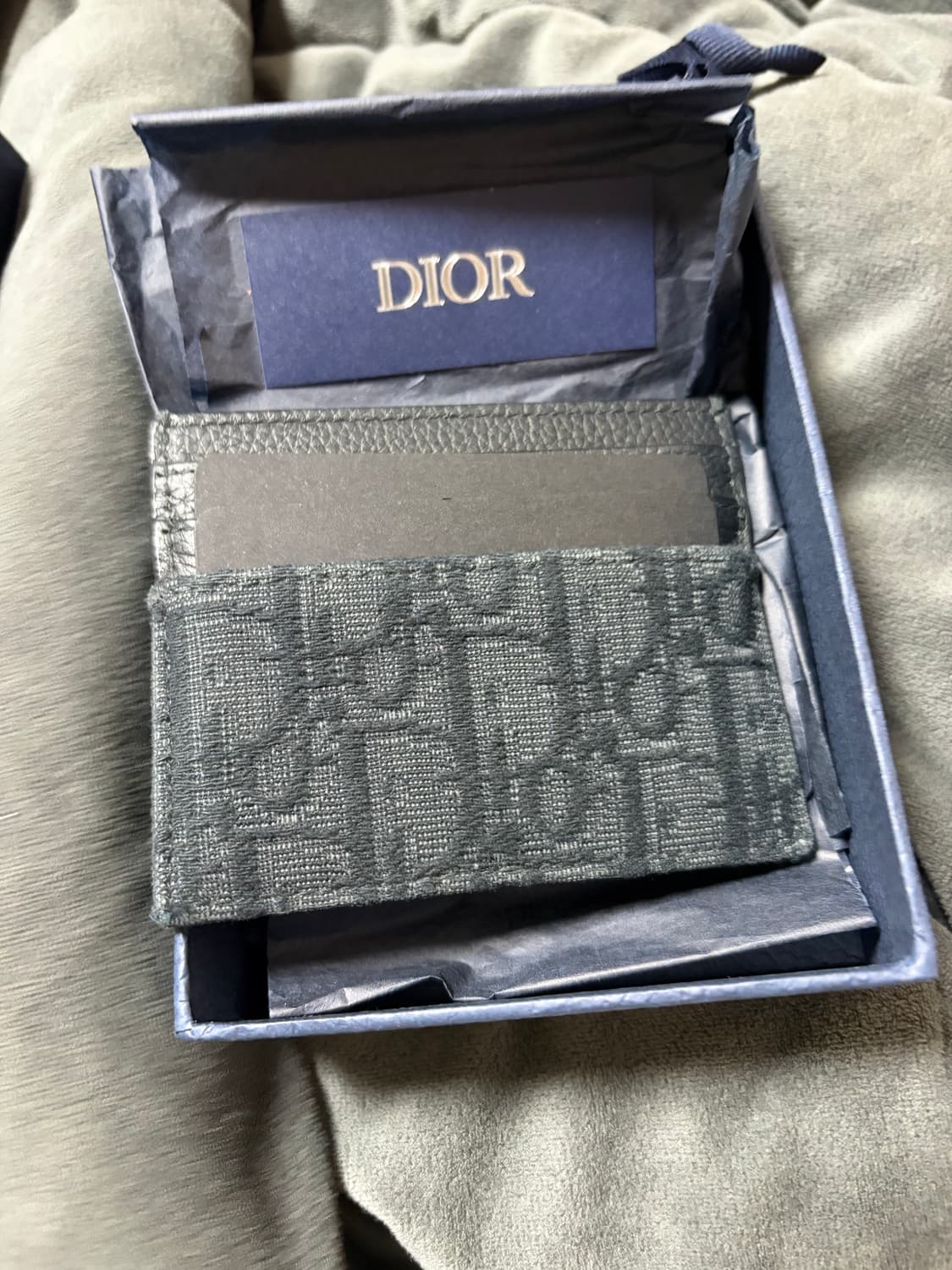 디올 오블리크 카드지갑 블랙 (풀구성품) 상품이미지3