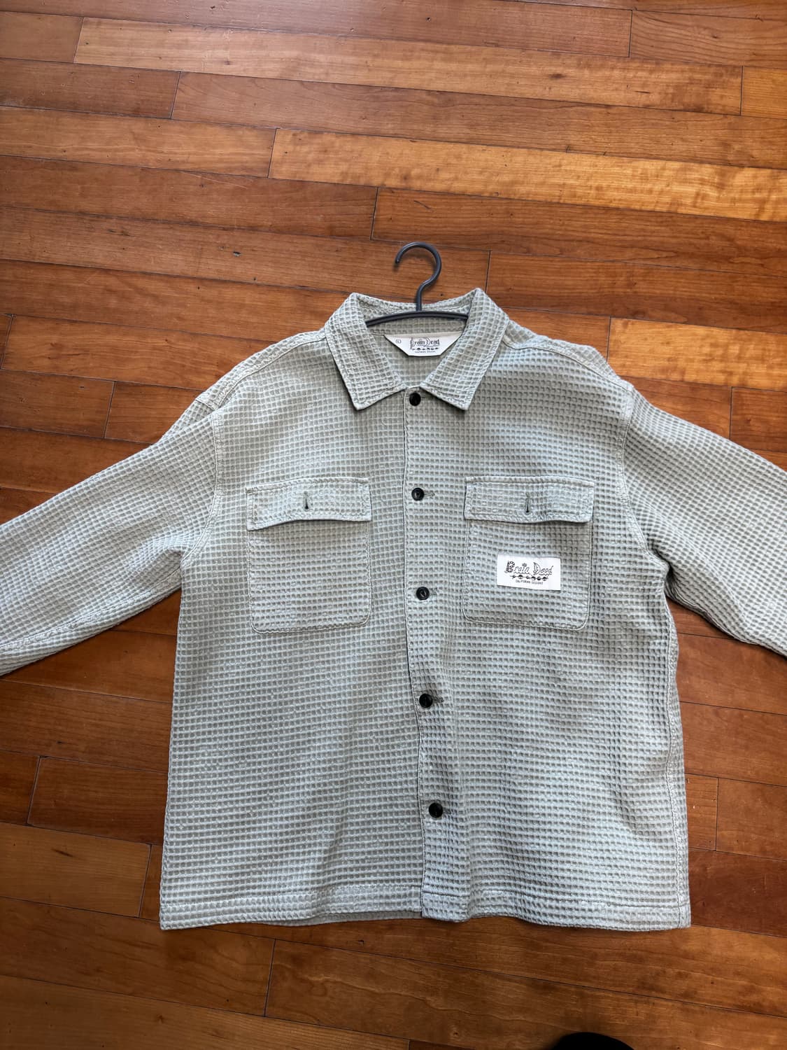 브레인데드 와플버튼 셔츠자켓 상품이미지2