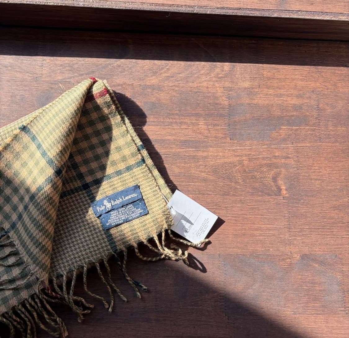 15803- 폴로 랄프로렌 체크 머플러 (울 100%) 상품이미지3