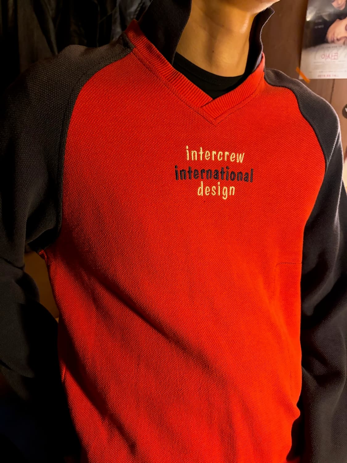 90s intercrew logo block color sweat 상품이미지2