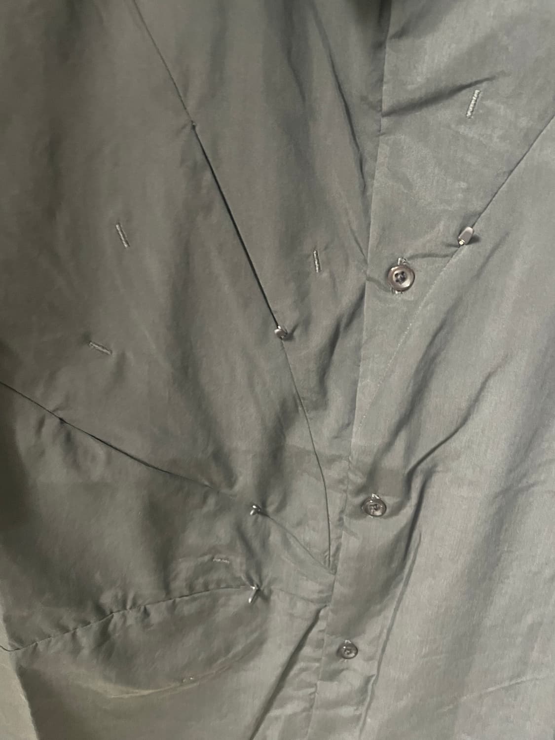 포스트아카이브팩션 5.1 센터 셔츠 차콜 L사이즈 판매합니다. 상품이미지2