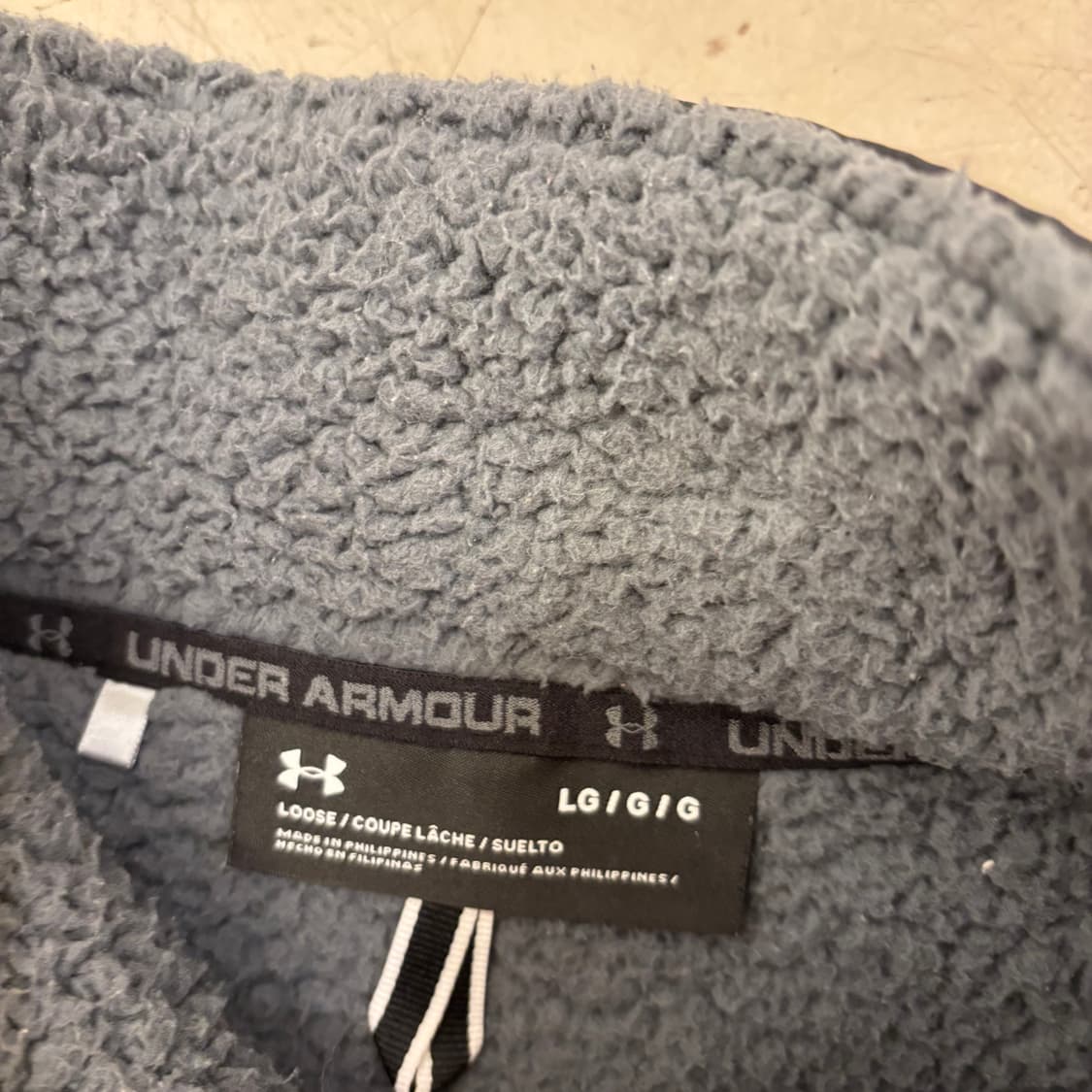 언더아머 컬러블럭 플리스 집업 상품이미지3