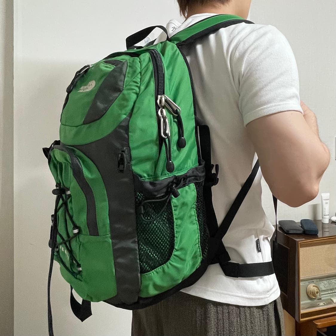 THE NORTH FACE GREEN BACKPACK 상품이미지2