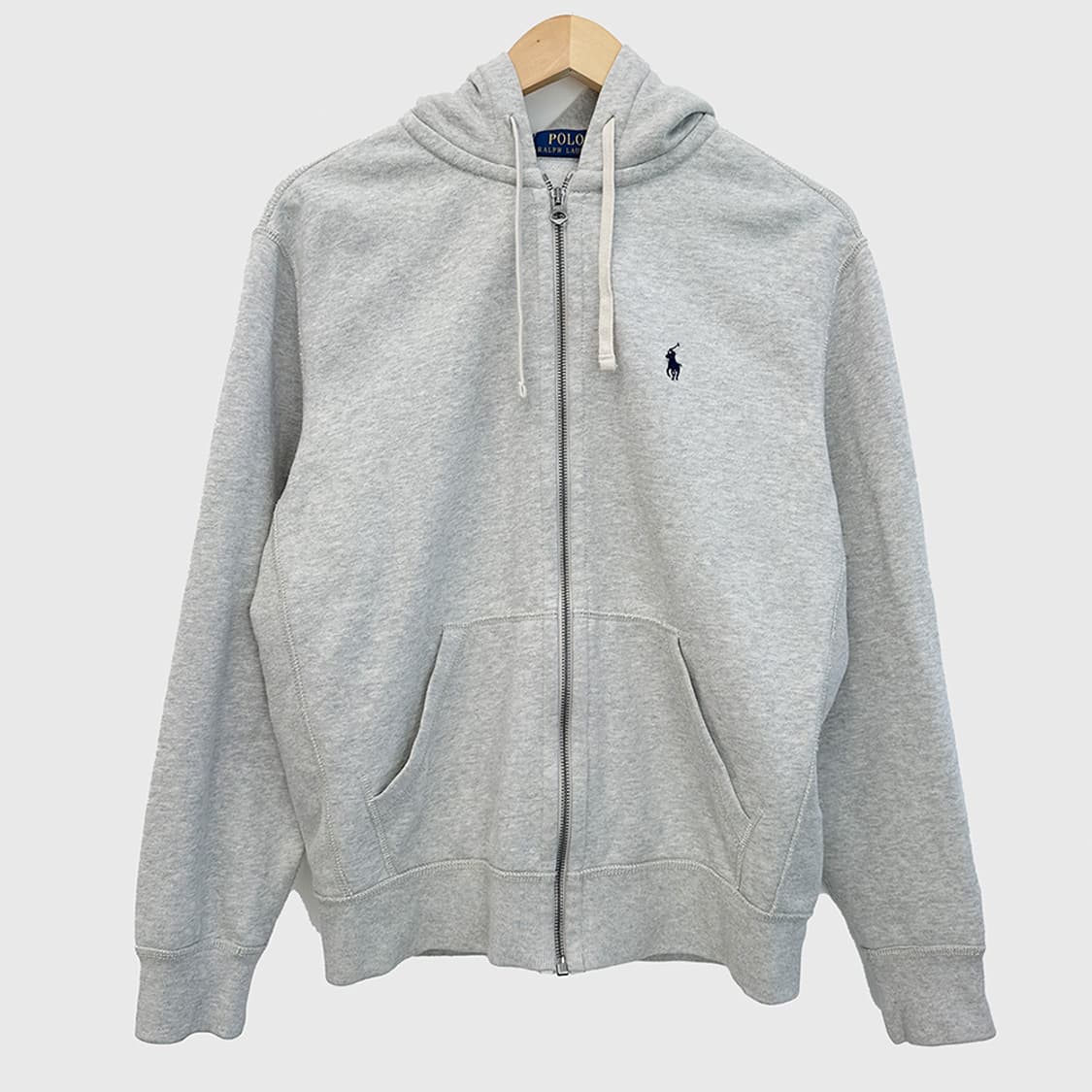 폴로 랄프로렌 기모 후드집업 자켓 점퍼 후디 그레이 공용 M 상품이미지1
