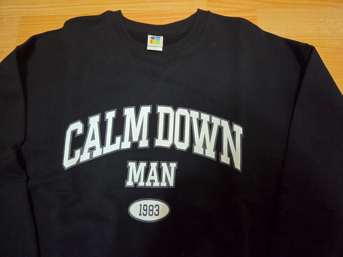 침착맨 굿즈 캄다운맨 맨투맨 새제품 상품이미지2