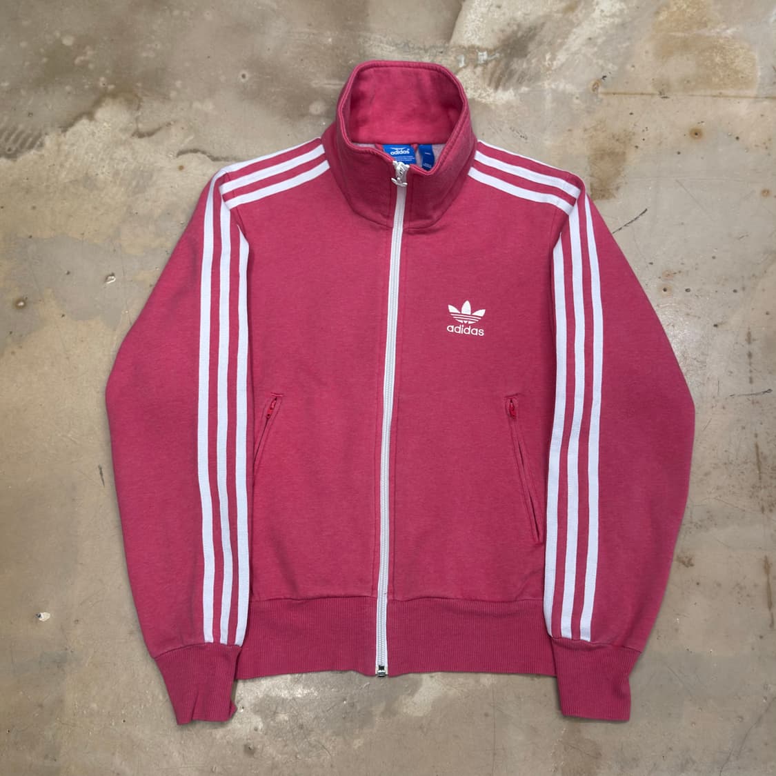 85 아디다스 여성용 핑크 코튼 트랙탑 상품이미지2