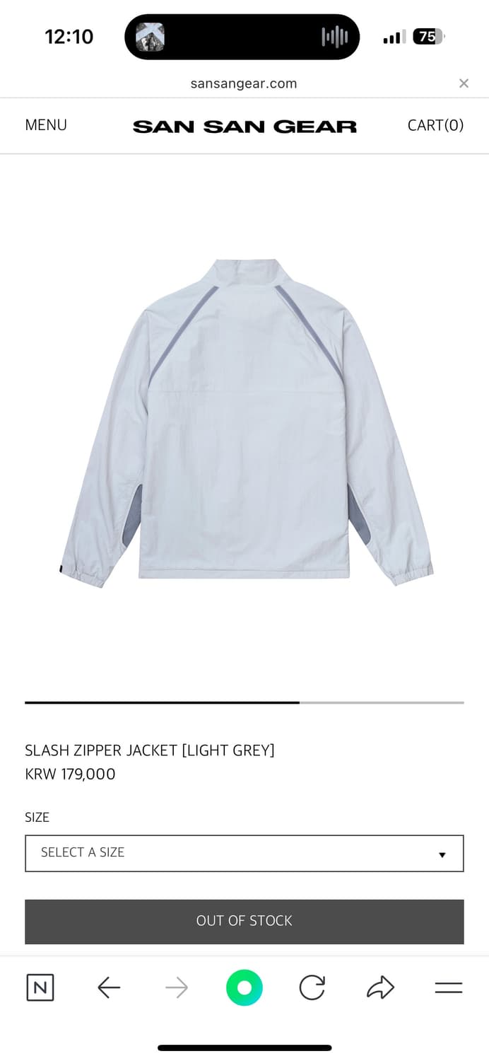 SLASH ZIPPER JACKET(SANSAN GEAR) 상품이미지2