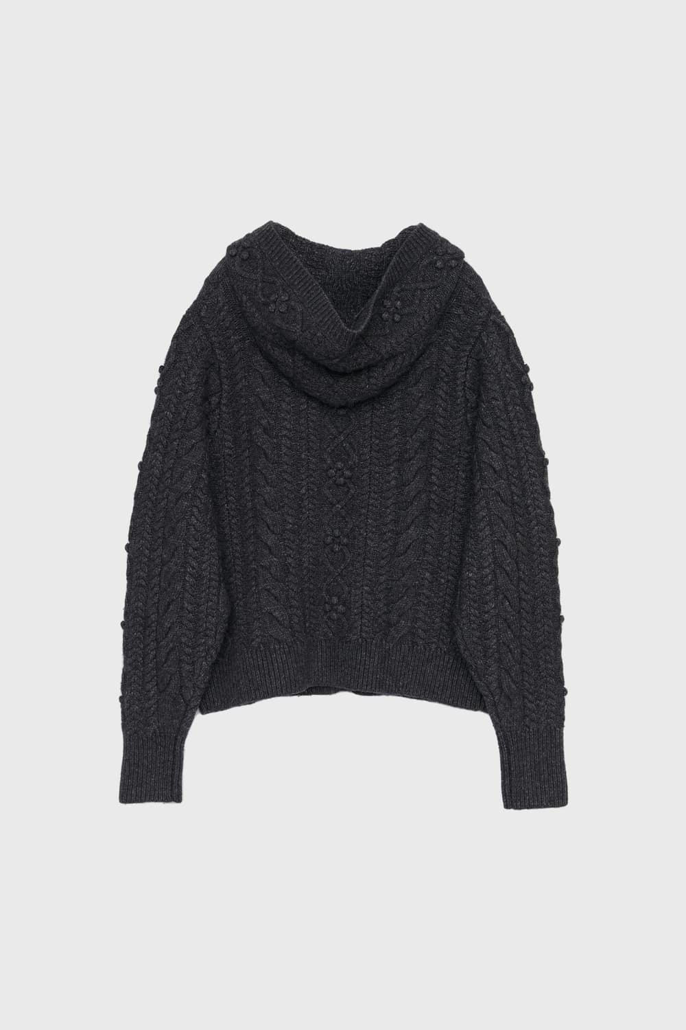 Burmula 버뮬라 CABLE HOODIE CARDIGAN  상품이미지2