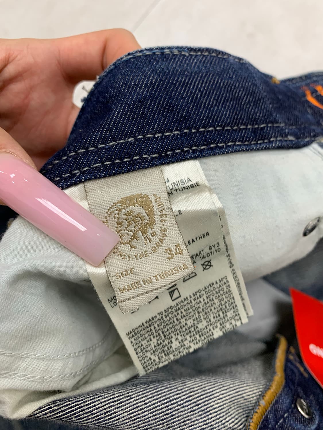 디젤 워싱 디테일 데님 팬츠 #650 상품이미지6