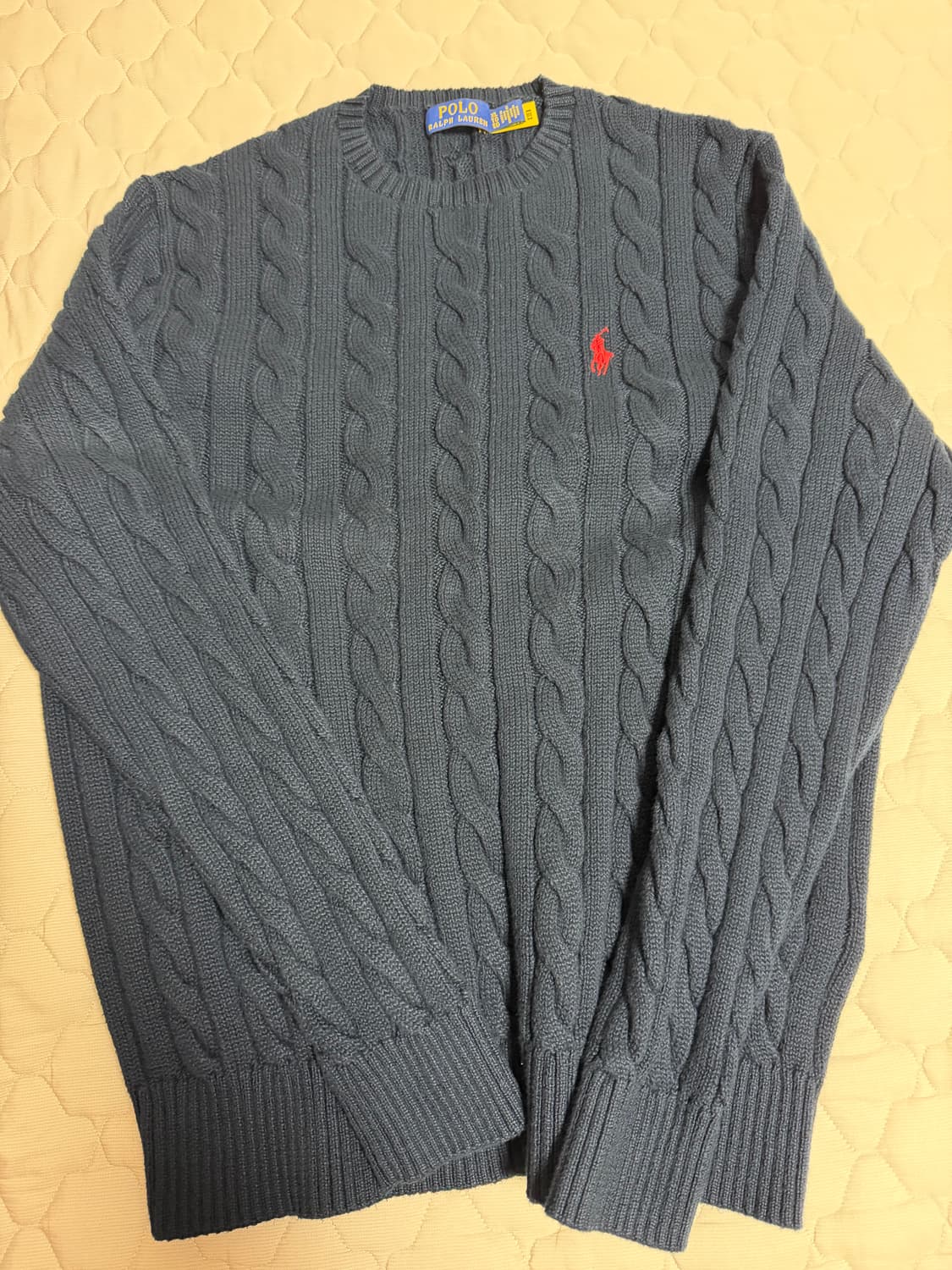 폴로 케이블 니트 네이비 정품 xl (솔드아웃 구매) 상품이미지1