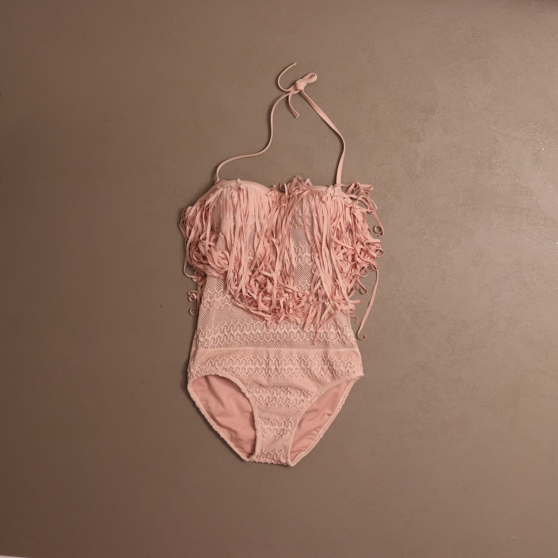 일본빈티지 그물 프린지 원피스 비키니 A845 상품이미지1