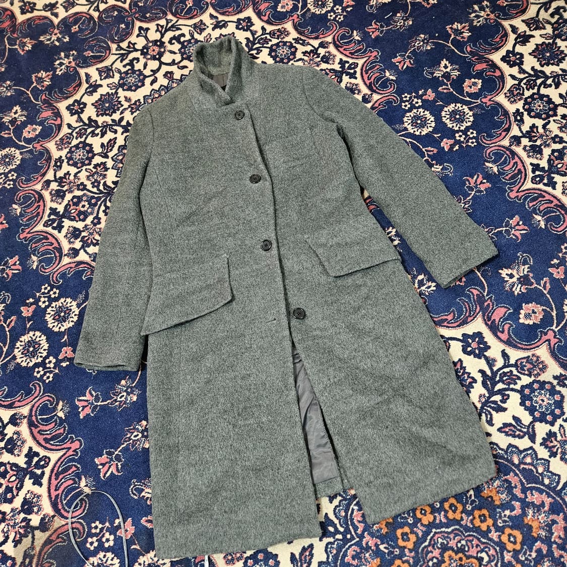 조르지오 아르마니 숏 카라넥 울 코트 6 size 상품이미지1