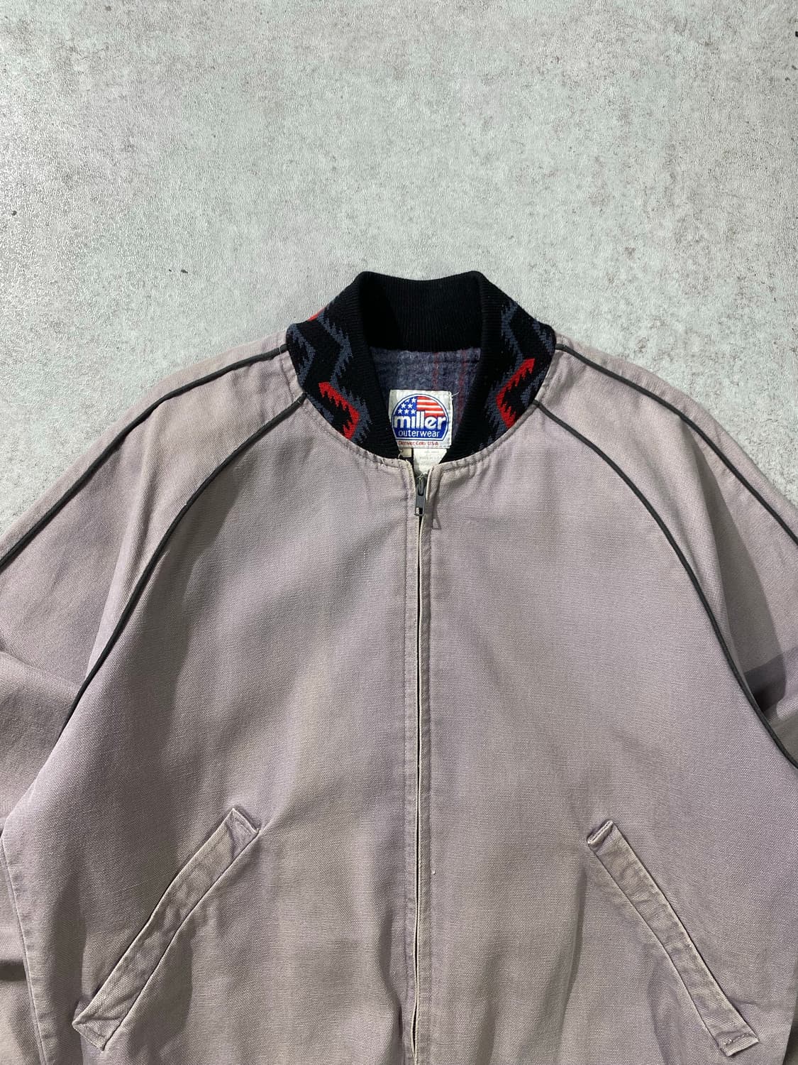 [US S] 90s USA Miller 디스트레스드 아즈텍 워크자켓 상품이미지2