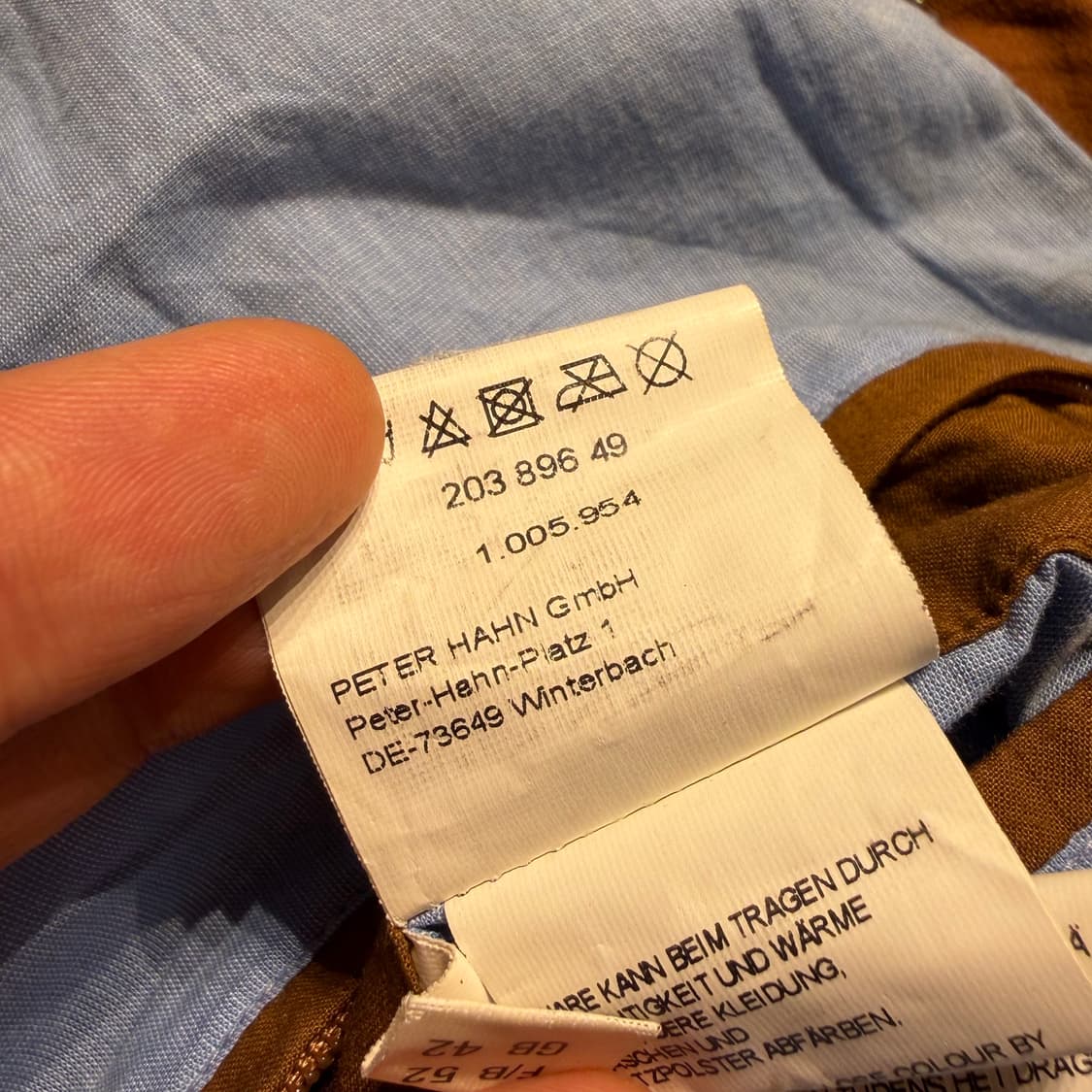 독일 피터 한 고트레더 스웨이드 봄버 자켓 XL 상품이미지5