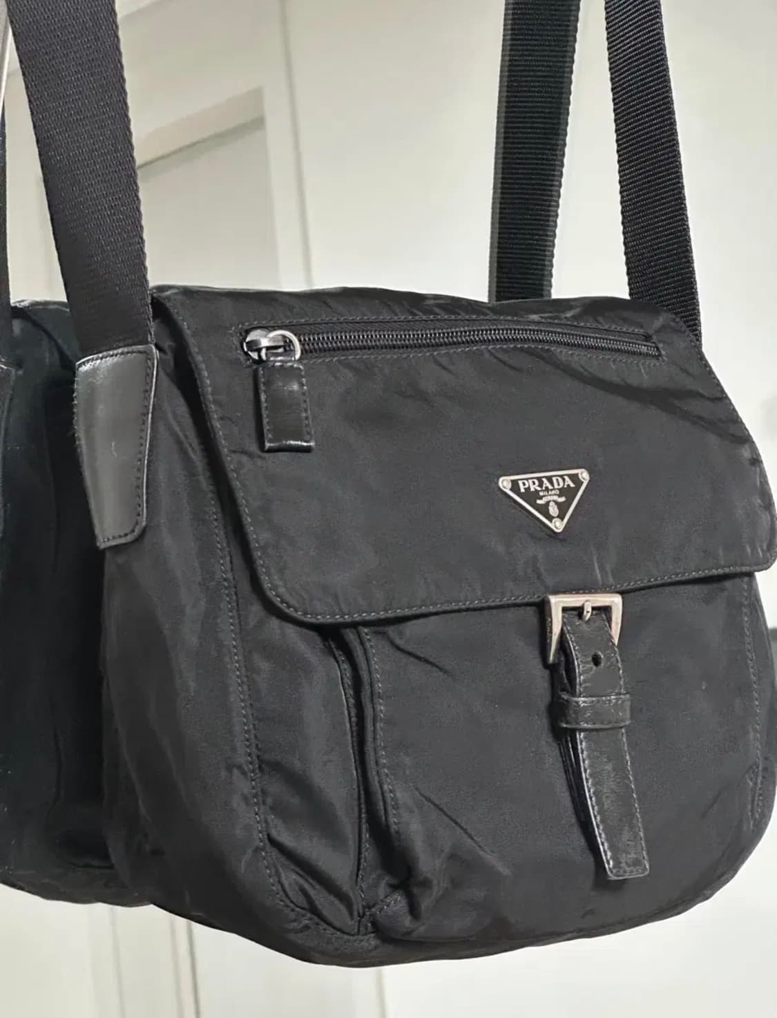 정품 프라다 포코노 나일론 크로스백 주우재백 메신저백 상품이미지2