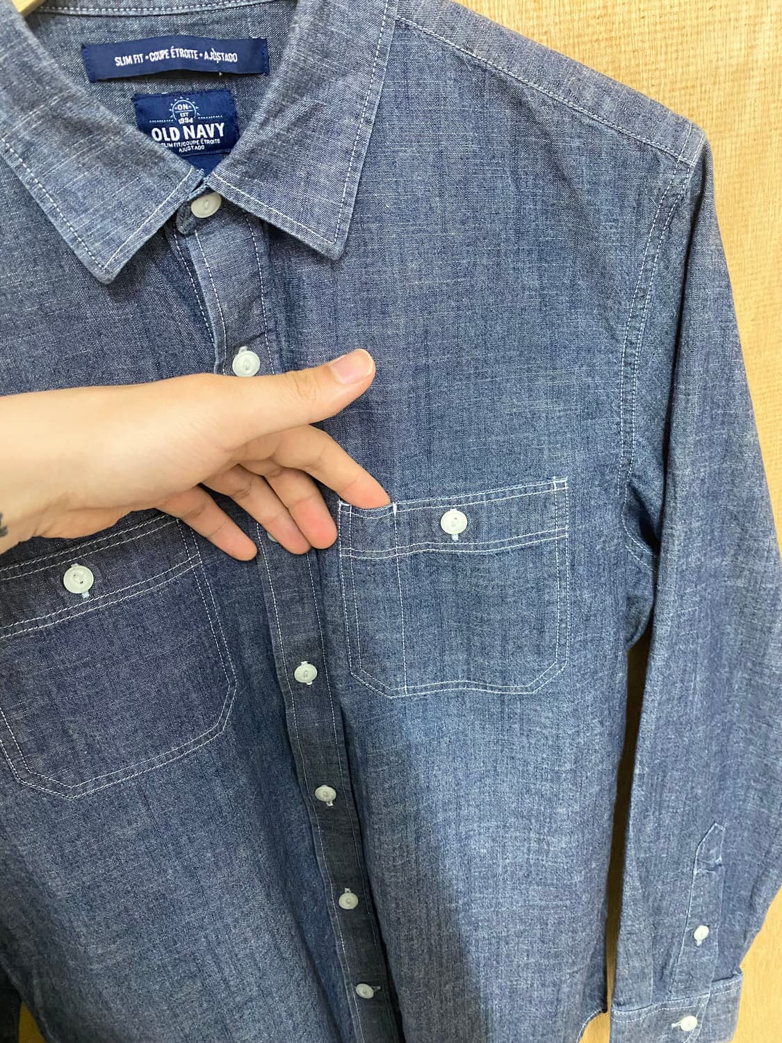 OLD NAVY chambray shirt 상품이미지6