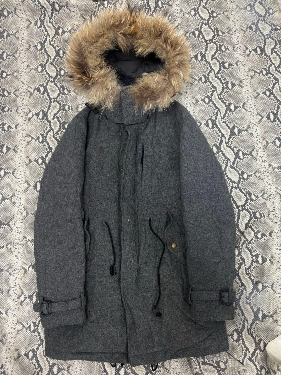 Y2K Grey Fur Parka 상품이미지5