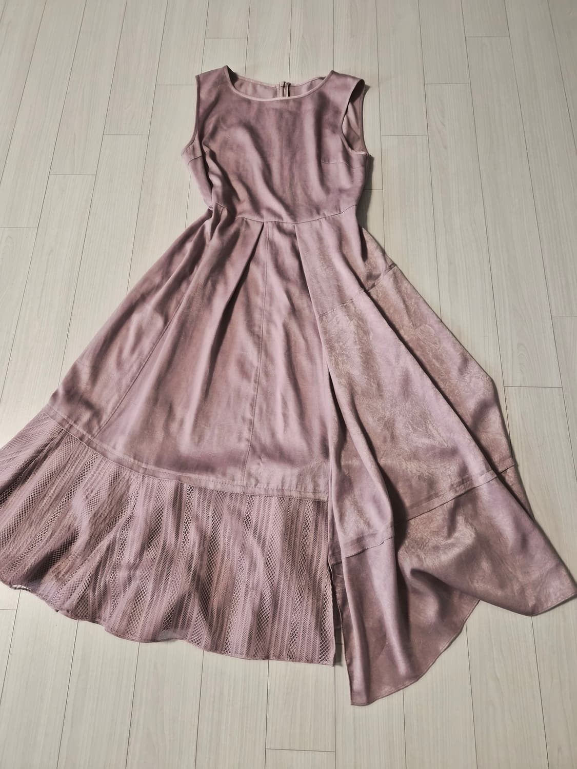 [SJSJ] 고급스러운 톤다운 퍼플 롱 원피스 상품이미지5