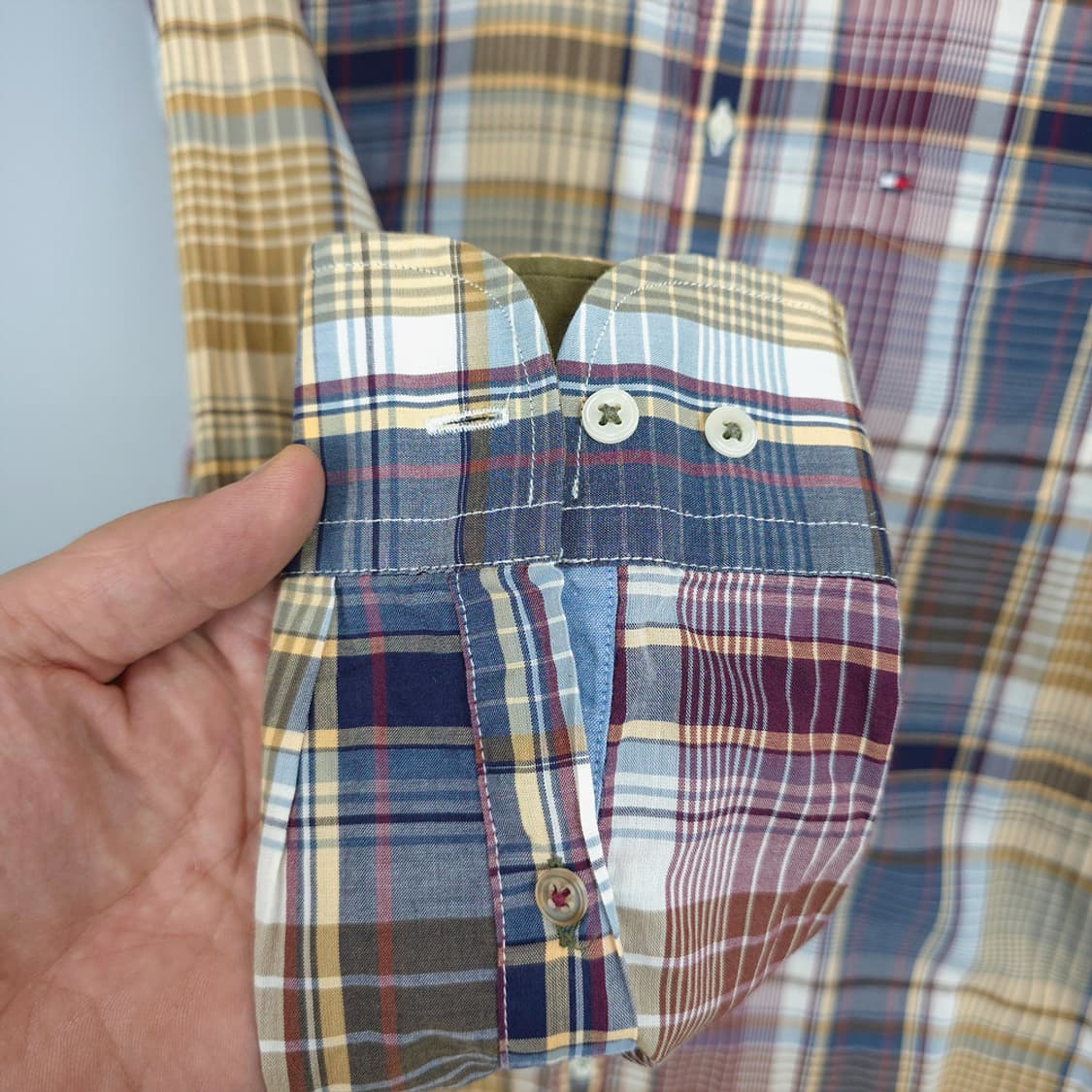 타미힐피거 Tommy Hilfiger 뉴욕핏 체크 셔츠 L 상품이미지6