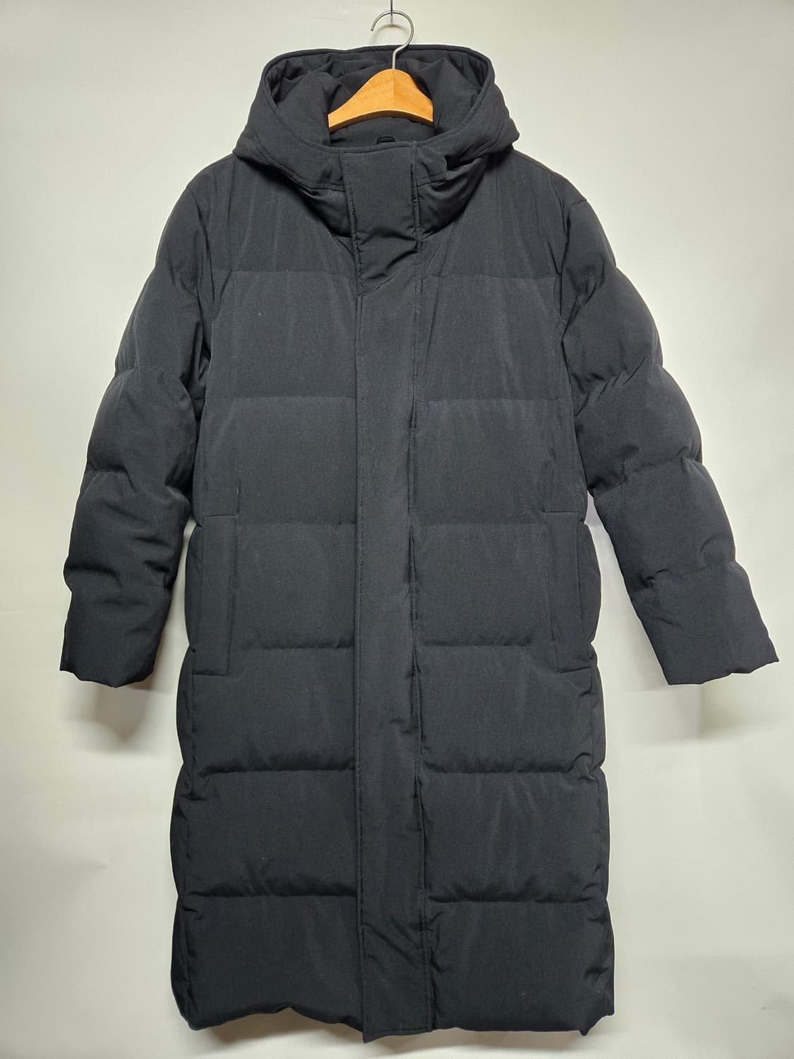 스파오 남성 롱패딩 100 블랙 상품이미지1