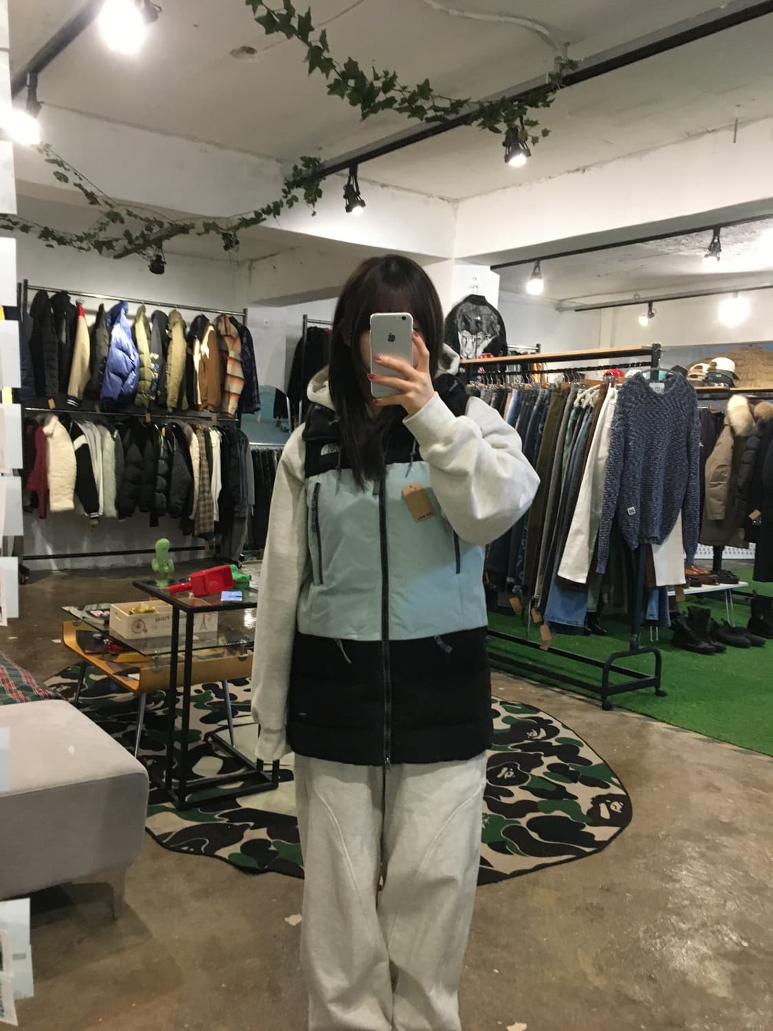 노스페이스 팔리 크리스탈 블루 다운 조끼 상품이미지4