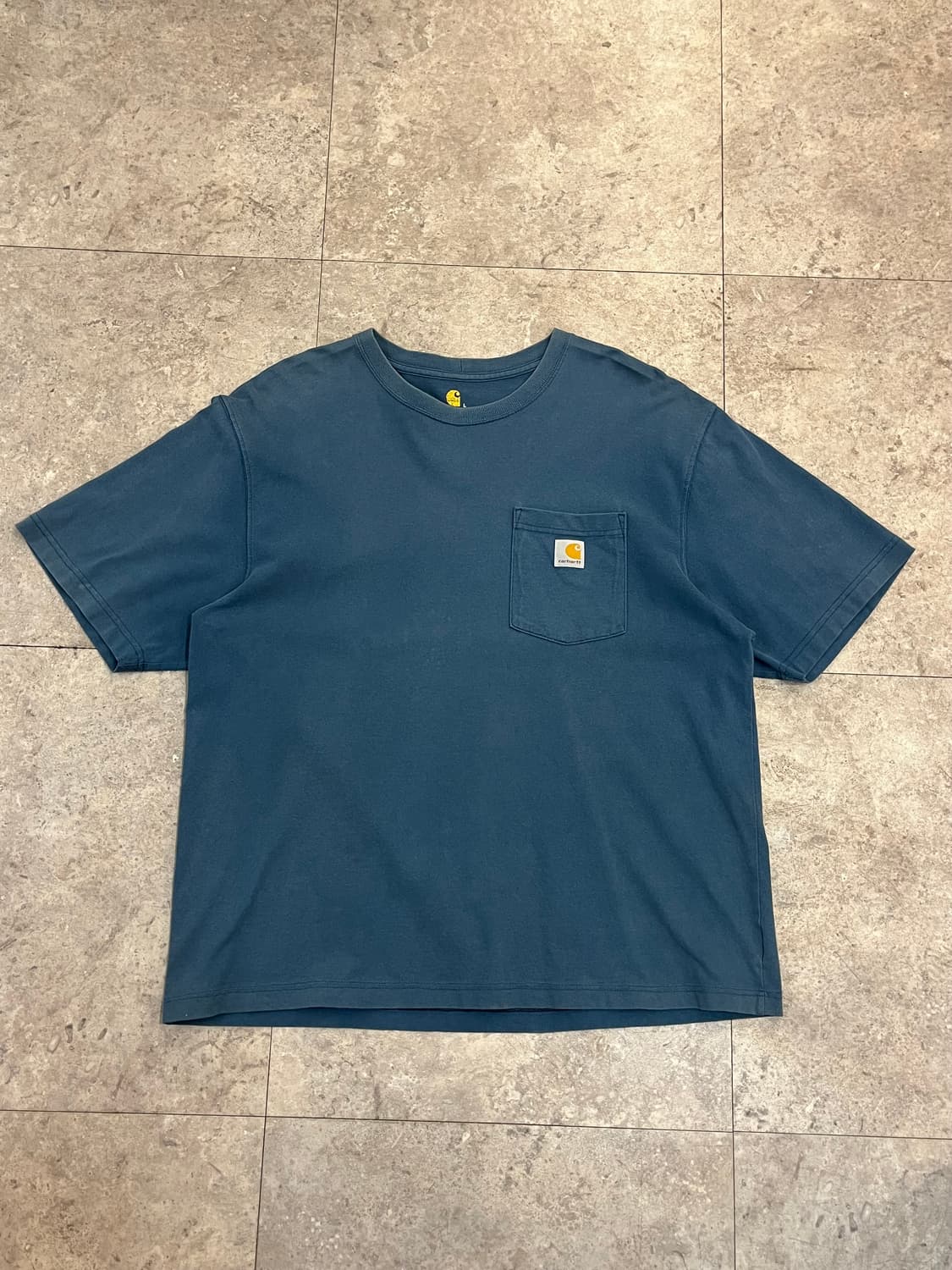 칼하트 포켓 반팔티 블루 L #csz3410 상품이미지4