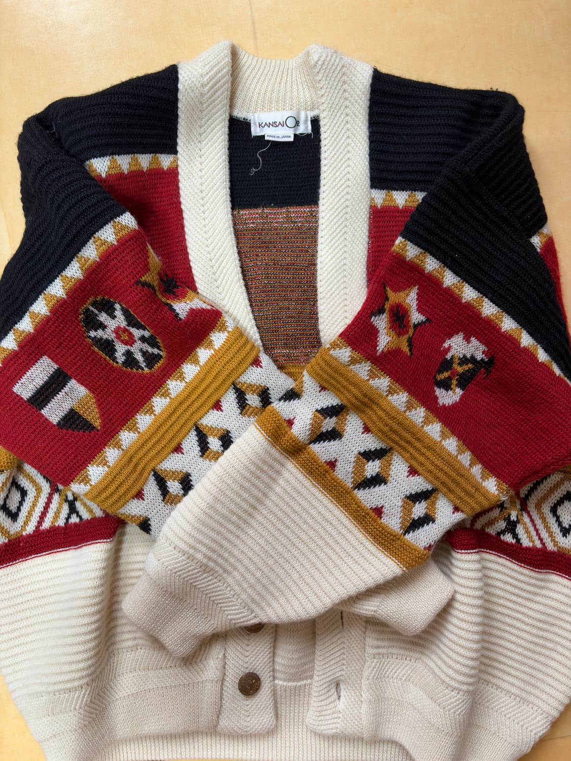 80s 간사이 야마모토 o2 가디건 상품이미지1