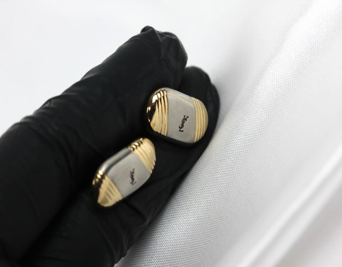 입생로랑 B+등급 남자 명품 커프스 빈티지 상품이미지5