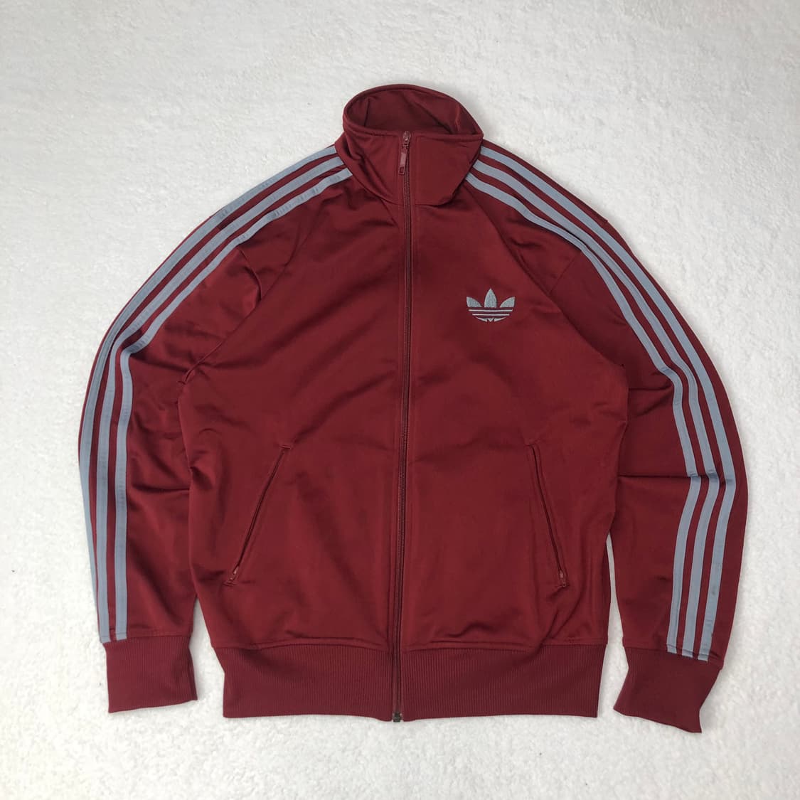 아디다스 파이어버드 버건디 회줄 져지  상품이미지1