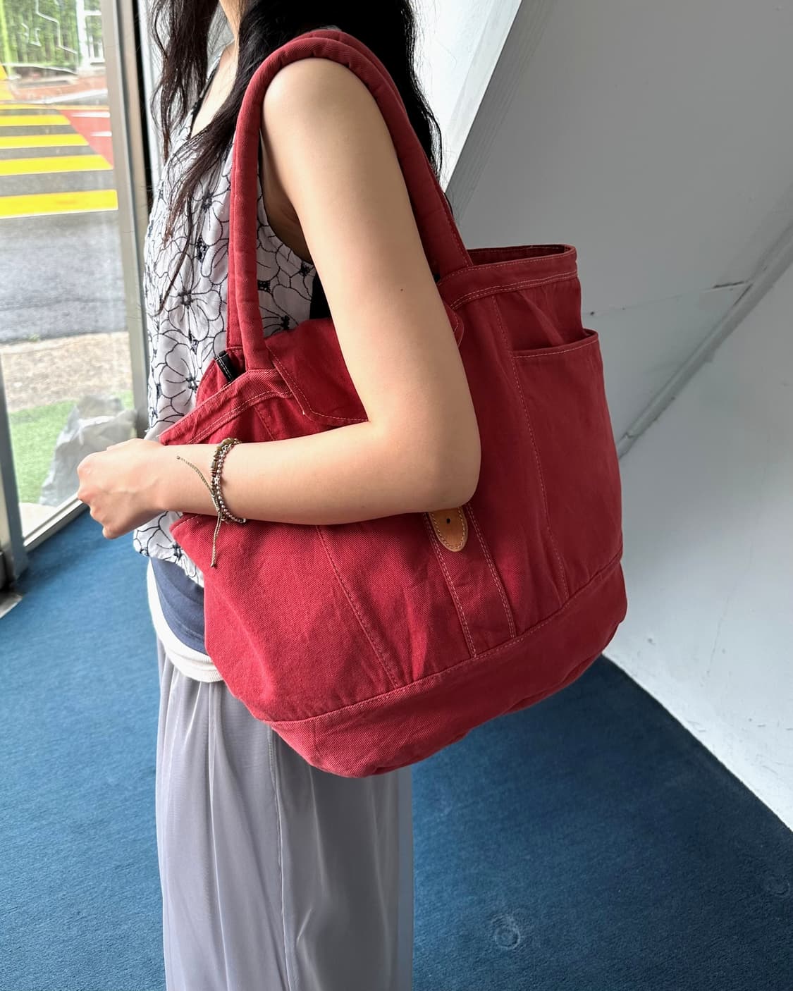Washed cotton canvas design tool bag 상품이미지8